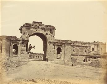 BEATO, FELICE (1832-1909) Group of 34 early photographs of Delhi, Agra, and Lucknow at the time of the Sepoy Mutiny, in India.